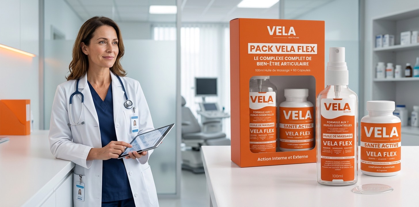 طبيبة مع منتجات Pack Vela Flex